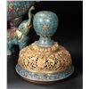 Image 7 : Qing Dynasty Cloisonné Elephant Ear Incense Burner