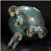 Image 9 : Qing Dynasty Cloisonné Elephant Ear Incense Burner
