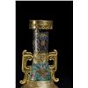 Image 4 : Qing Dynasty Cloisonné Enamel Floral Vase