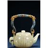 Image 2 : Hetian Jade Poetic Inscription Teapot with Handle