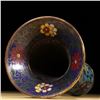Image 8 : Jingtai Blue Cloisonné Flower-Patterned Vases