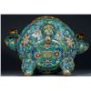 Image 9 : Cloisonné Enamel Incense Burner with Copper Base