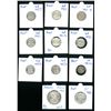 Image 1 : Australia, 1950-1962, Set of (11) Silver coins, including 3 pence (1), 6 pence (8), 1 Shilling (1) &