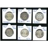 Image 1 : Australia, 1927 -1954, set of (6) Silver Florin coins, including 2 pcs of 1927 King George V Florin 