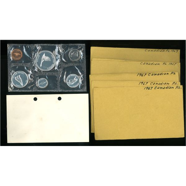 1967, Canada, 5 sets of Standard Canada's Centennial coin sets. All sets contain a 0.8 Silver 23.33g