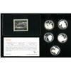 Image 3 : Australia, 1995, Set of (5), Masterpieces in Silver;  0.925 Silver Proof $5 Set (Mintage: 20,000 set