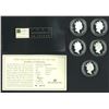 Image 2 : Australia, 1996, Set of (5), Masterpieces in Silver;  0.925 Silver Proof $5 Set (Mintage: 20,000 set
