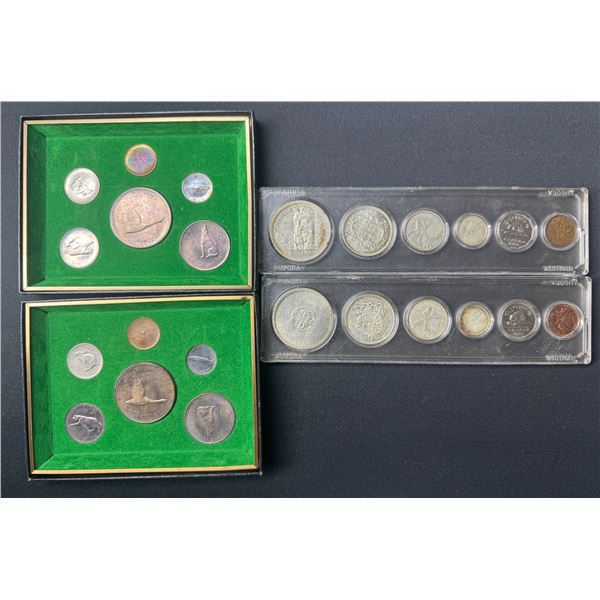 Canada, 1958, 1964 & 1967 (2), lot of (4), Silver coins Sets in various condition. (Pre-viex is reco