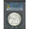 Image 1 : French Indo China, 1921, 1 Piastre silver coin. PCGS Scratch- UNC Detail. (54107534)