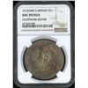 Image 1 : Great Britain, 1910/00 B, Overdate, $1, NGC UNC Details. Chopmark Repair.