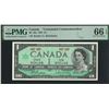 Image 1 : Canada, 1967, $1, Centennial Commemorative. PMG 66EPQ.