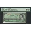 Image 1 : Canada, 1954, $1, E/A 9240688. PMG 66EPQ. Devil's Face.