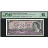 Image 1 : Canada, 1954, $10, H/D 9102514. PMG 45. Devil's Face.