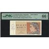 Image 1 : Czechoslovakia/ Republic, 1949, 20 Korun Specimen, B27 019309. PMG 66EPQ.