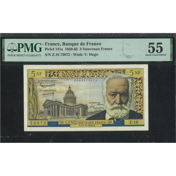 France, 1959, 5 Nouveaux Francs, Z.1673072. PMG 55.