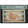 Image 1 : Morocco, ND (1942), 20 Francs, E.152 232. PMG 25. Paper Pull.