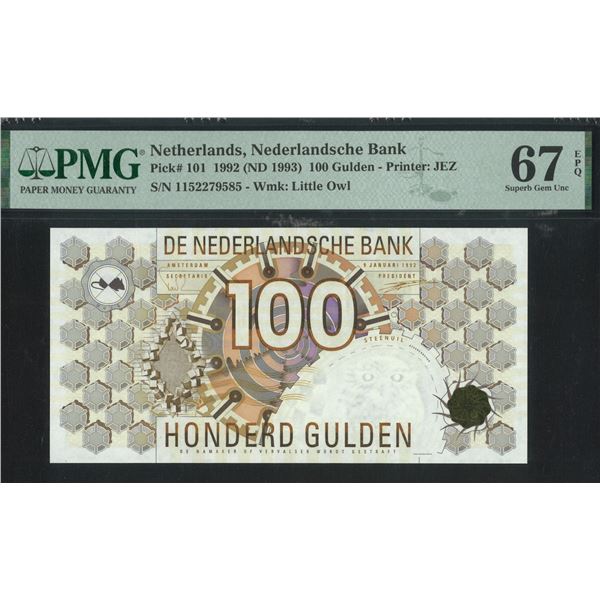 Netherlands, 1992 (ND 1993), 1152279585. PMG 67EPQ.