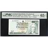 Image 1 : Scotland, 2001, £1, C/92 104104. PMG 65EPQ. Repeater S/N.
