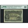Image 1 : HK & Shanghai Banking Corp. 1913, $1, 663381. PMG 30. Discoloration.