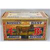 Image 1 : VINTAGE BOSSIE'S BEST BUTTER ADVERTISING BOX