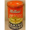 Image 1 : VINTAGE MCNESS' BAKING POWDER ADVERTISING TIN