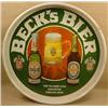 Image 1 : VINTAGE BECK'S BIER BEER ADVERTISING TRAY - Approx