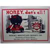 Image 1 : BLACK AMERICANA PURE HONEY TIN ADVERTISING SIGN - 