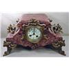 Image 1 : VINTAGE FRENCH MARBLE CLOCK - VERY ORNATE - DOES N