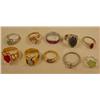Image 1 : LOT OF 10 COSTUME JEWELRY RINGS