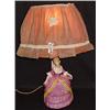 Image 1 : VINTAGE FIGURAL LAMP W/ SHADE - VICTORIAN LADY