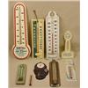 Image 1 : LOT OF 8 VINTAGE THERMOMETERS - INCL. ADVERTISING