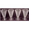 Image 1 : LOT OF 4 PRESSED GLASS ICE CREAM GLASSES