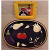 Image 1 : LOT OF 2 CERAMIC PLATTERS - 1 HUGE BOWL SHAPED - S
