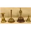 Image 1 : LOT OF 4 VINTAGE BRASS BELLS