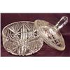 Image 1 : CUT CRYSTAL CANDY DISH W/ LID - Approx. 7" diamete