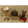 Image 1 : LOT OF MISCELLANEOUS TREASURERS - Flask, Goblet an