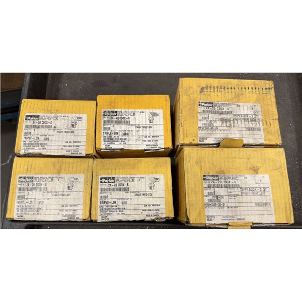 Lot of Parker #24-20 C50X-S Straight Thread Elbows