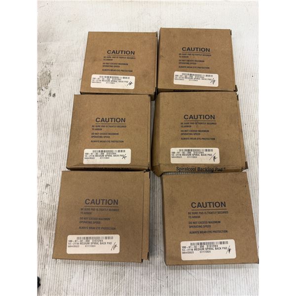 Lot of (6) Spiralcool #R500-R Backing Pads