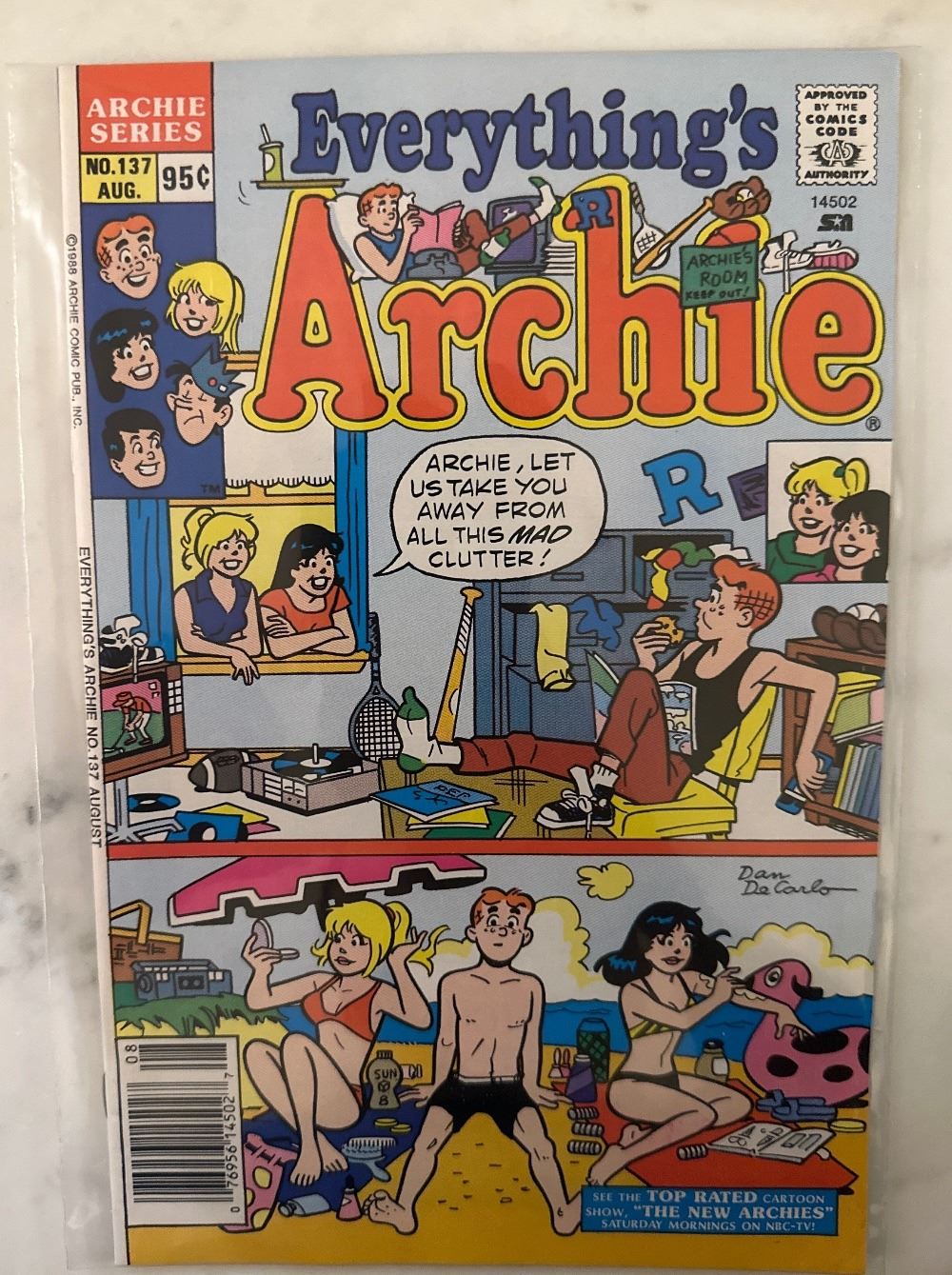 Everything's Archie #137 (Archie Comics, 1988) Dan DeCarlo Cover Art