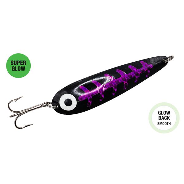 Northern King Lures Trolling Spoon Raspberry Carbon Ultra Glow 2/5oz Sku 4DCRBR