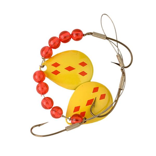 Lucky Strike Crawler Harness Nickel Yellow & Red Five of Diamonds Sku 701112-26