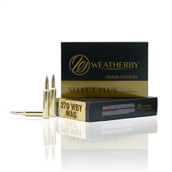 Weatherby Select 270 Wby Mag 130gr Hornady Interlock (20 Rounds) Sku H270130IL