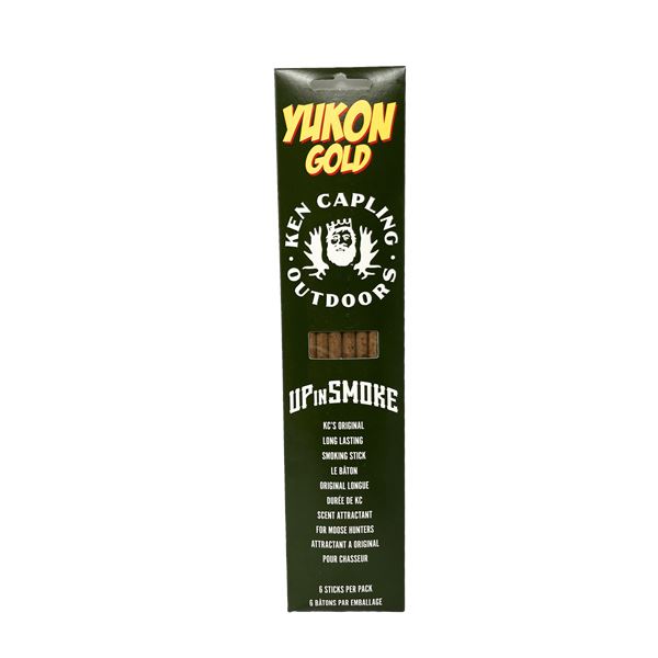 Ken Capling Outdoors Up In Smoke Yukon Gold Smoking Stick (6 Pack) Sku KC-UIS