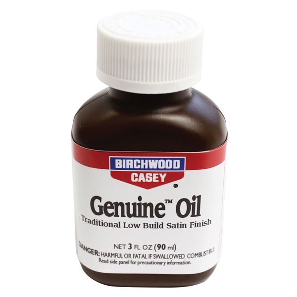 Birchwood Casey Genuine Oil Traditional Satin Oil 3 Fl Oz Finish Sku BC-23225
