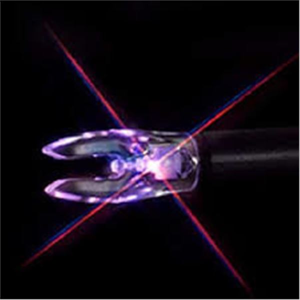 Nockturnal Lighted Nocks Universal Fit Strobing Red/Blue (3-Pack) Sku NT-310