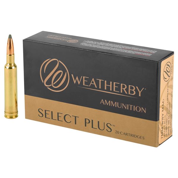 Weatherby Select Plus 7mm WBY Mag 160 Grain Nosler (20 Rounds) Sku N7MM160PT