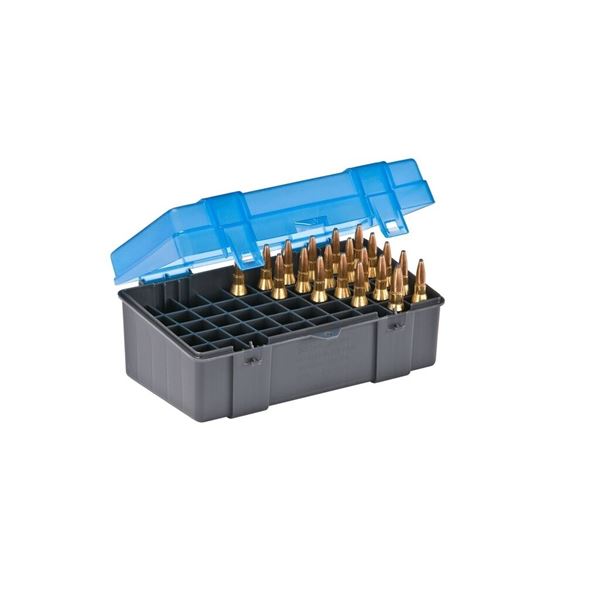 Plano Rifle Ammo Case Flip Top 50 Rounds (22-250 Rem, 30-30 Win) Sku 122850