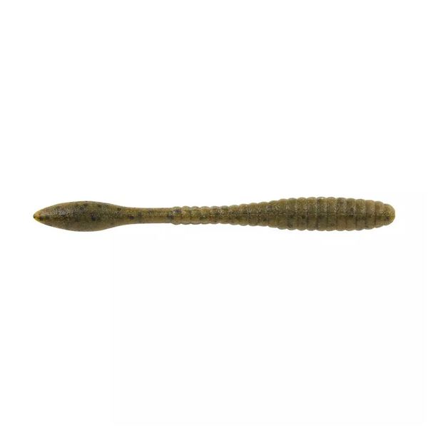 Berkley Powerbait Max Scent Flat Worm Green Pumpkin 4.25" Sku PBMSFW4.25-GP