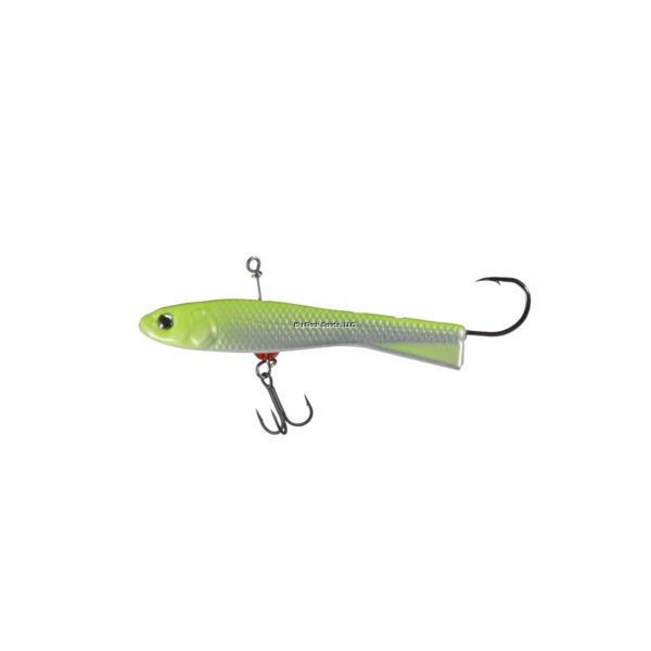 Freedom Tackle Turn Back Shad  Silver/Chartreuse 3/32 oz Sku 65015
