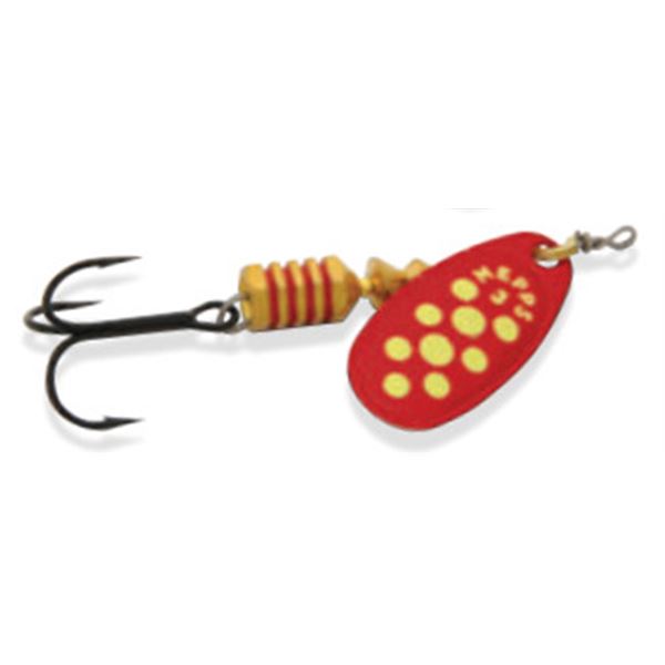 Mepps Comet Spinner Red/Chartreuse Dots Size 3 (1/4oz) Sku C3-REDC
